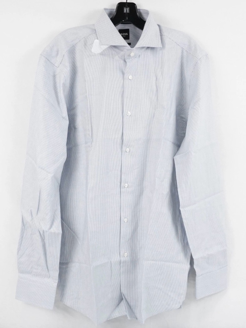 Boss Light Blue Pinstripe Men's Dress Shirt XL